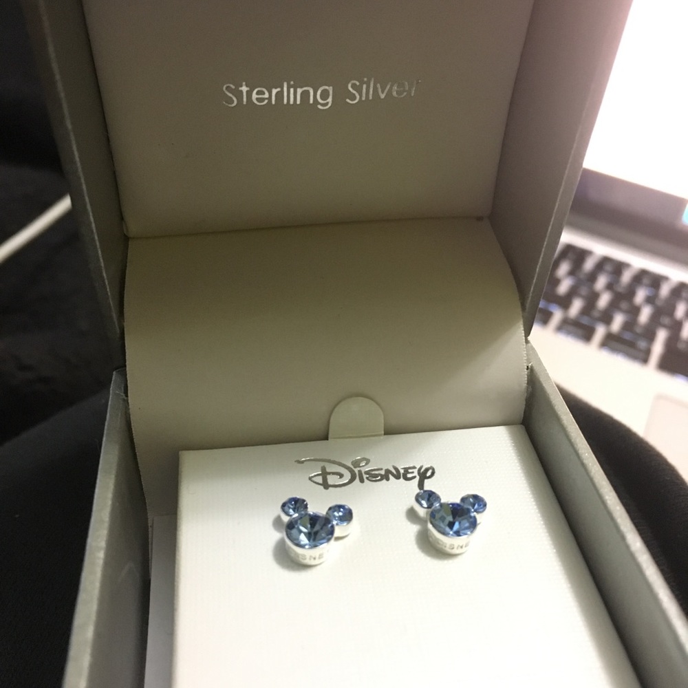 Disney Mickey Mouse Crystal Birthstone Earrings